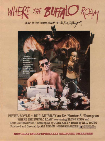 Where the Buffalo Roam 27 x 40 Movie Poster - Style C