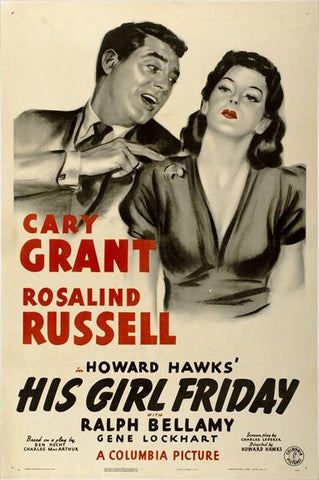 His Girl Friday 27 x 40 Movie Poster - Style C
