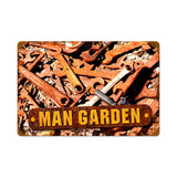 Man Garden Metal Sign Wall Decor 12 x 18