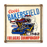 Bakersfield Coors Metal Sign Wall Decor 12 x 12