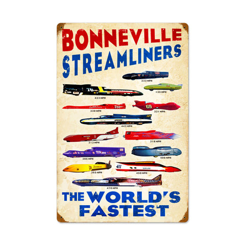 Worlds Fastest #2 Metal Sign Wall Decor 16 x 24