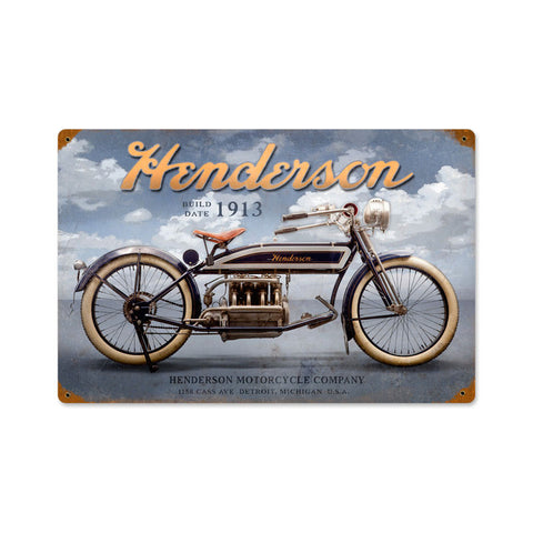 Henderson Clouds Metal Sign Wall Decor 18 x 12