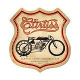 Curtiss Metal Sign Wall Decor 15 x 15