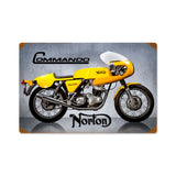 Commando Metal Sign Wall Decor 18 x 12