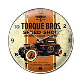 Torque Brothers 32 Coupe clock Metal Sign Wall Decor 14 x 14