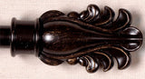Hanger - Fancy Feather Antique Brown Rod