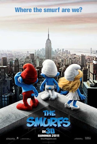 The Smurfs Movie Poster Print