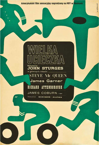 The Great Escape 27 x 40 Movie Poster - Polish Style A