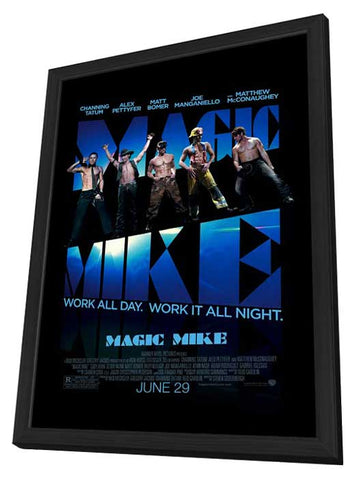 Magic Mike 11 x 17 Movie Poster - Style A - in Deluxe Aluminum Frame