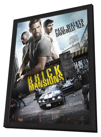 Brick Mansions 24 x 36 Movie Poster - French Style A - in Deluxe Aluminum Frame