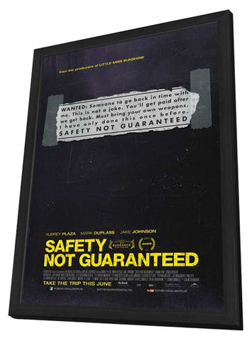 Safety Not Guaranteed 11 x 17 Movie Poster - Style A - in Deluxe Aluminum Frame