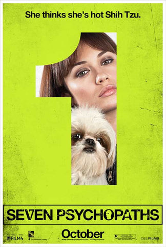 Seven Psychopaths 27 x 40 Movie Poster - Style D