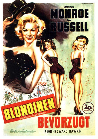 Gentlemen Prefer Blondes 11 x 17 Movie Poster - Turkish Style A