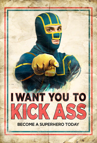 Kick-Ass 27 x 40 Movie Poster - Style K