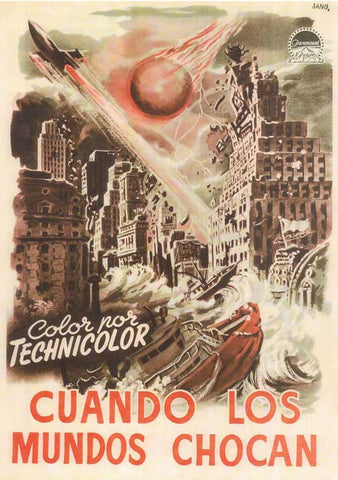 When Worlds Collide 27 x 40 Movie Poster - Spanish Style A