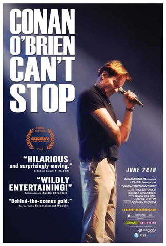 Conan O'Brien Can't Stop 27 x 40 Movie Poster - Style A