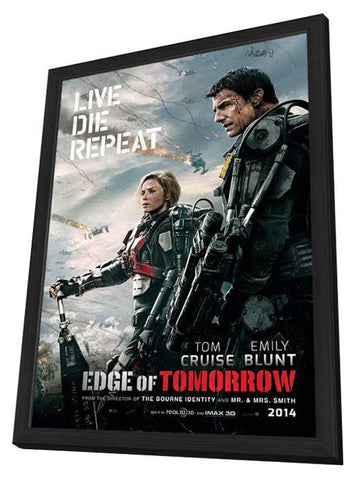 Edge of Tomorrow 24 x 36 Movie Poster - Style A - in Deluxe Aluminum Frame