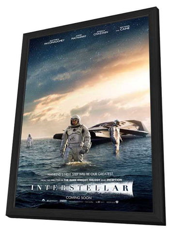 Interstellar 11 x 17 Movie Poster - Style A - in Deluxe Aluminum Frame