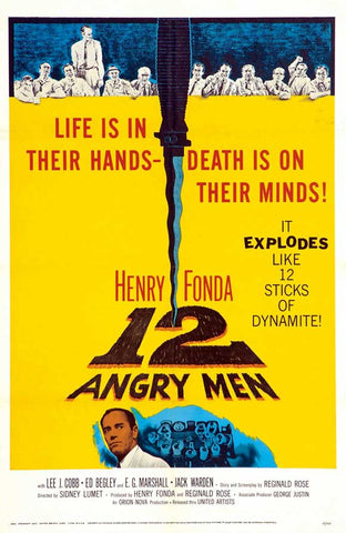 Twelve Angry Men 27 x 40 Movie Poster - Style D