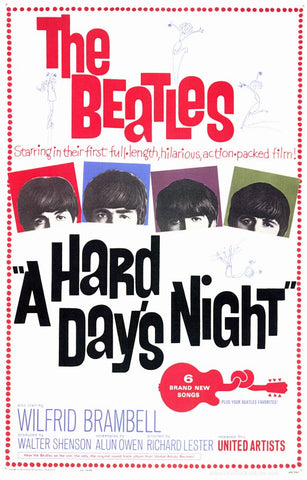 A Hard Day's Night 11 x 17 Movie Poster - Style A
