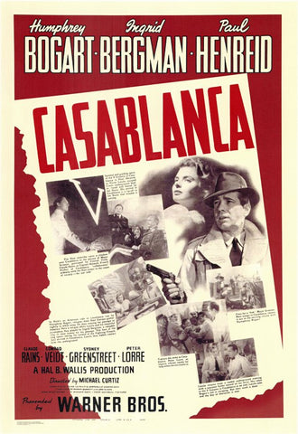 Casablanca 11 x 17 Movie Poster - Style V