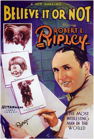 Ripley's Believe it or Not 11 x 17 Movie Poster - Style A