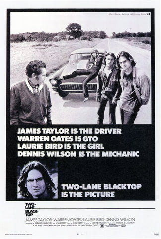 Two Lane Blacktop 11 x 17 Movie Poster - Style A