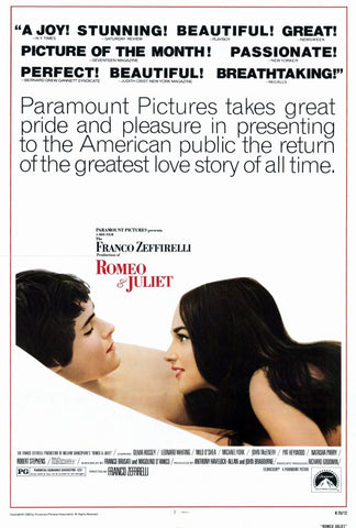 Romeo and Juliet 27 x 40 Movie Poster - Style A