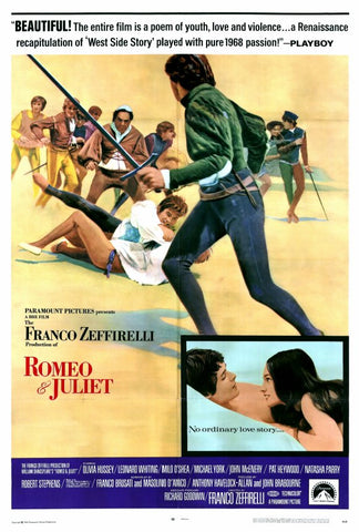 Romeo and Juliet 27 x 40 Movie Poster - Style B