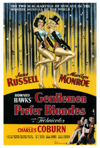 Gentlemen Prefer Blondes 27 x 40 Movie Poster - Style A