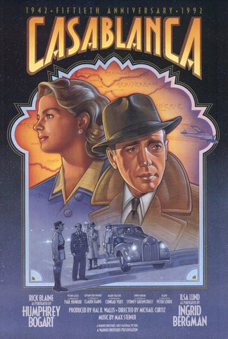 Casablanca 27 x 40 Movie Poster - Style F