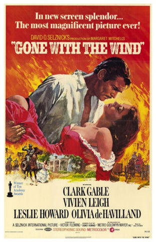 Gone With The Wind 27 x 40 Movie Poster - Style A