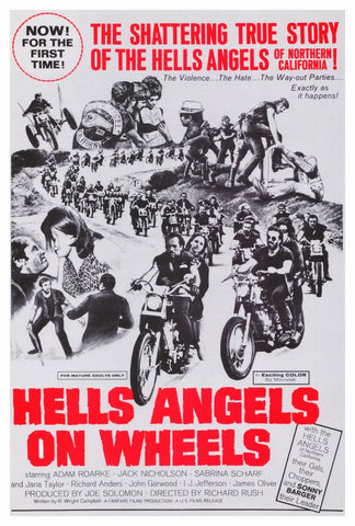 Hell's Angels on Wheels 27 x 40 Movie Poster - Style A