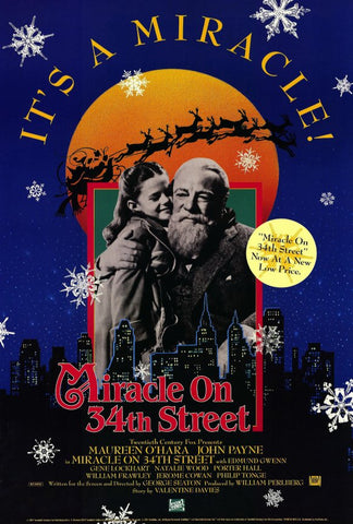 Miracle On 34th Street 27 x 40 Movie Poster - Style B