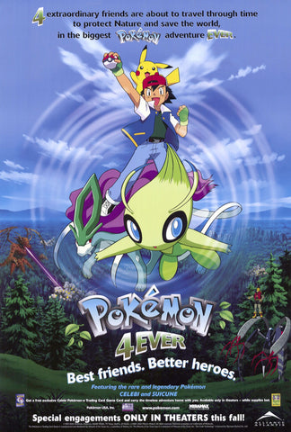 Pokemon 4ever 27 x 40 Movie Poster - Style A