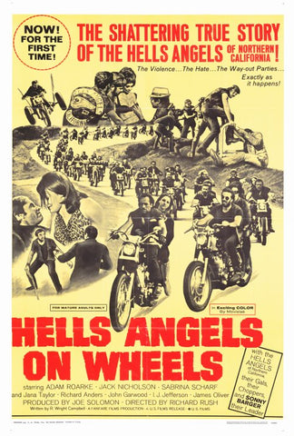 Hell's Angels on Wheels 27 x 40 Movie Poster - Style C