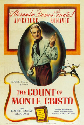 The Count of Monte Cristo 27 x 40 Movie Poster - Style A