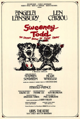 Sweeney Todd (Broadway) 27 x 40 Movie Poster - Style A