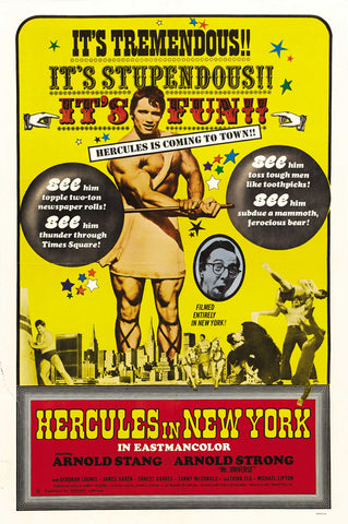 Hercules in New York 27 x 40 Movie Poster - Style B