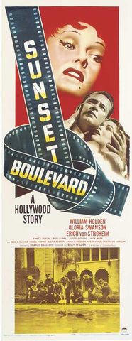 Sunset Boulevard 14 x 36 Movie Poster - Insert Style A
