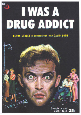 I Was A Drug Addict 11 x 17 Retro Book Cover Poster