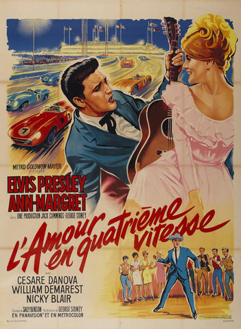 Viva Las Vegas 27 x 40 Movie Poster - French Style A