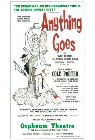 Anything Goes (Broadway) 14 x 22 Poster - Style A