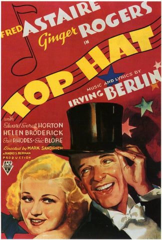 Top Hat 27 x 40 Movie Poster - Style B