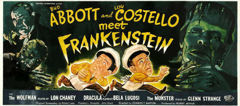 Bud Abbott Lou Costello Meet Frankenstein 14 x 36 Movie Poster - Insert Style C