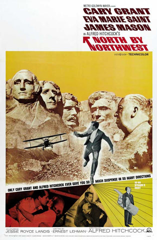 North By Northwest 27 x 40 Movie Poster - Style D