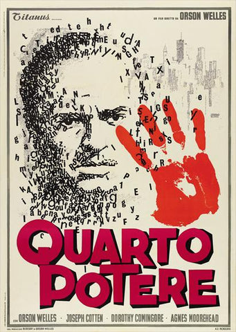 Citizen Kane 27 x 40 Movie Poster - Italian Style C