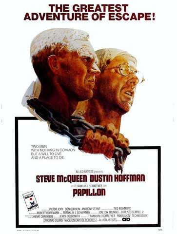 Papillon 27 x 40 Movie Poster - Style C