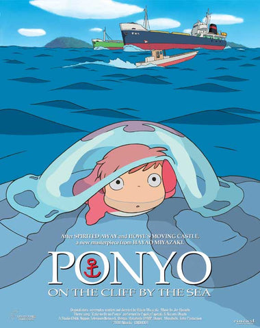 Ponyo on the Cliff 27 x 40 Movie Poster - Belgian Style A