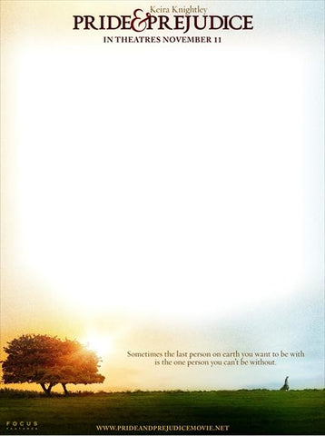 Pride and Prejudice 27 x 40 Movie Poster - Style C